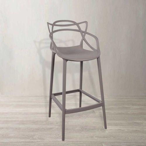 Silla de bar York gris