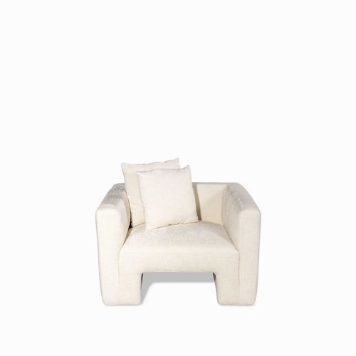 Poltrona marcori beige peludo 73x110x94