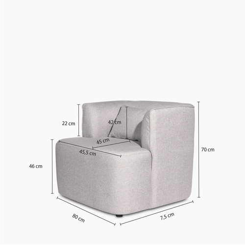 Poltrona Oland Gris