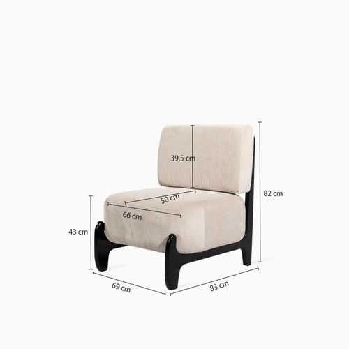 Poltrona Montreal Beige Rayas