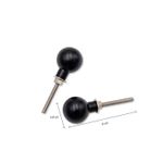 Pomo-esfera-negro-set-x-2