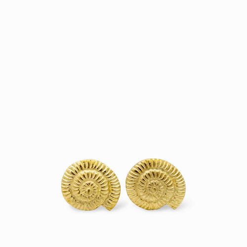 Pomo caracol dorado set x 2