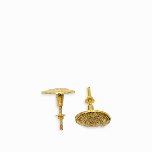 Pomo caracol dorado set x 2