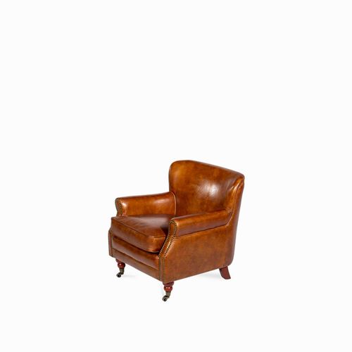 Silla cuero Alexander miel