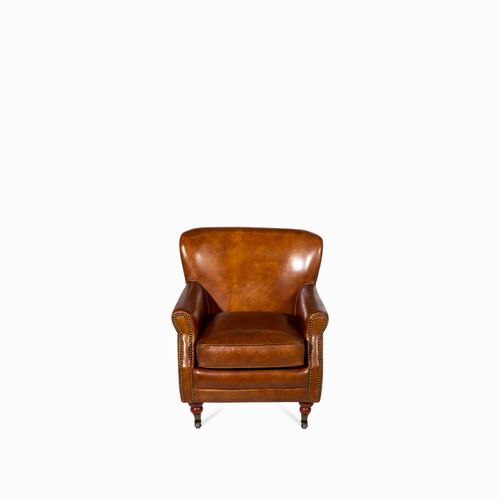 Silla cuero Alexander miel