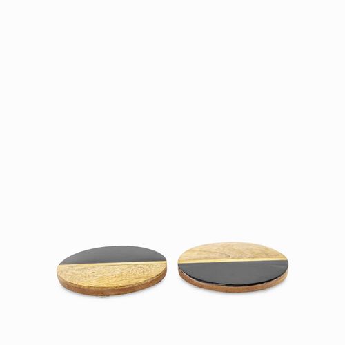 Portavasos madera duo set x 2
