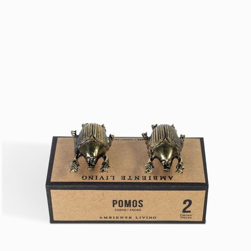 Pomo Cucarrón Dorado set x 2
