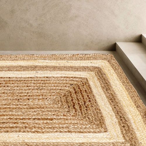 Tapete Yute Marco Blanco 76 x 120 cm