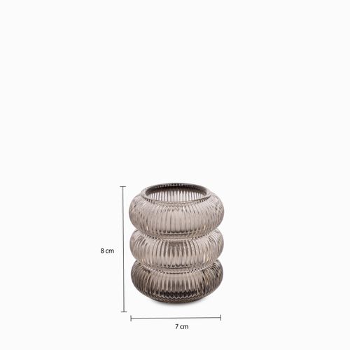 Candelabro Aros gris