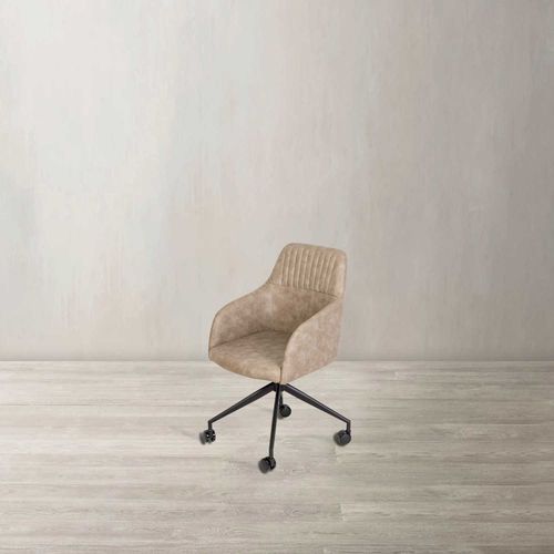 Silla Ellis escritorio con ruedas gris