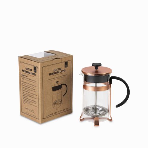 Cafetera prensadora 4 tazas copper