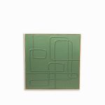 Cuadro-verde-lineas-cubo-Hard-62x62