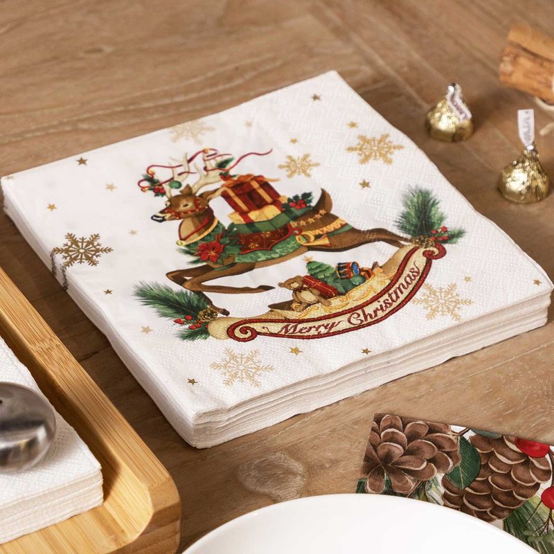 Servilletas-reno-navidad-Noche-Buena