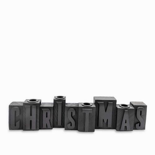 Candelabro navidad negro