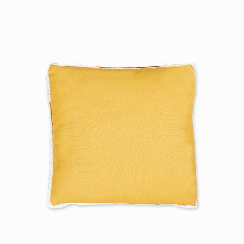 Cojín pájaros mostaza 30x50cm