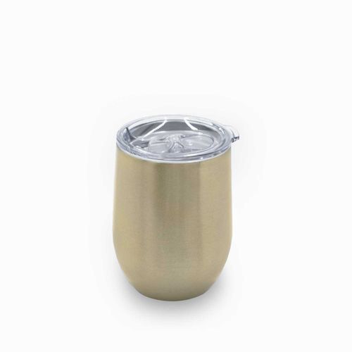Vaso doble pared en acero inox gold