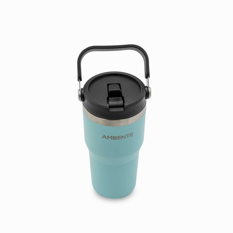 Termo-doble-pared-menta-con-manija-600ml