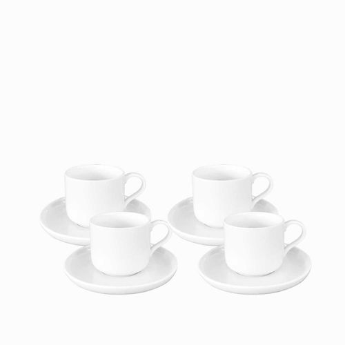 Pocillo y plato Kira 220ml setx4