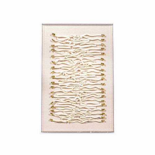 Cuadro líneas coral 90x60x5cm