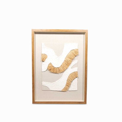 Cuadro papel ondas 80x60x5cm