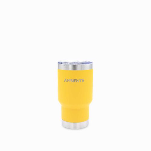 Vaso doble pared amarillo 330ml