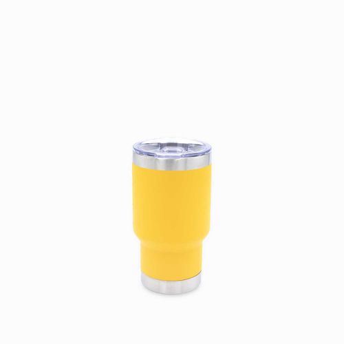 Vaso doble pared amarillo 330ml