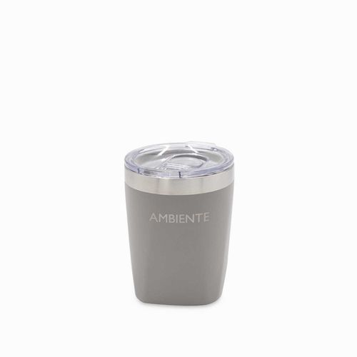 Vaso doble pared gris 300ml