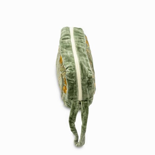 Bolsa verde racimo bordado