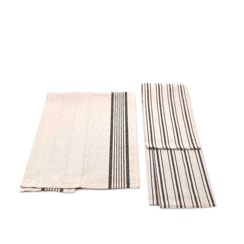Toallas de cocina beige-gris setx2