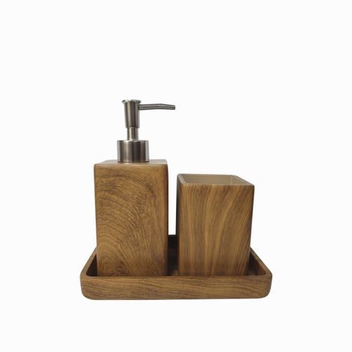 Set baño madera