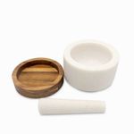 Mortero-marmol-base-madera-14-cm