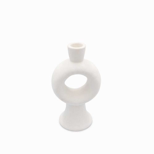 Candelabro Aro blanco