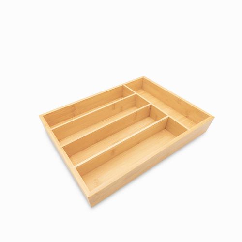 Organizador de cubiertos bambu 34.5x25.5cm