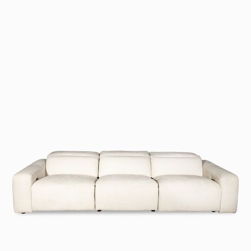 Sofá 3 puestos reclinable leo beige