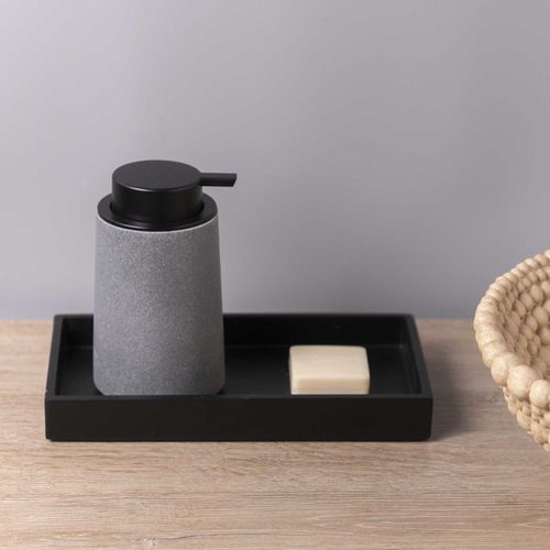Dispensador de jabón granito gris