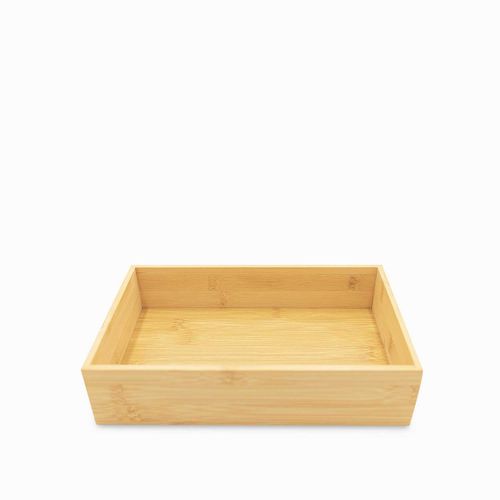 Caja organizadora en bambu 22.9x7.6x5.1cm