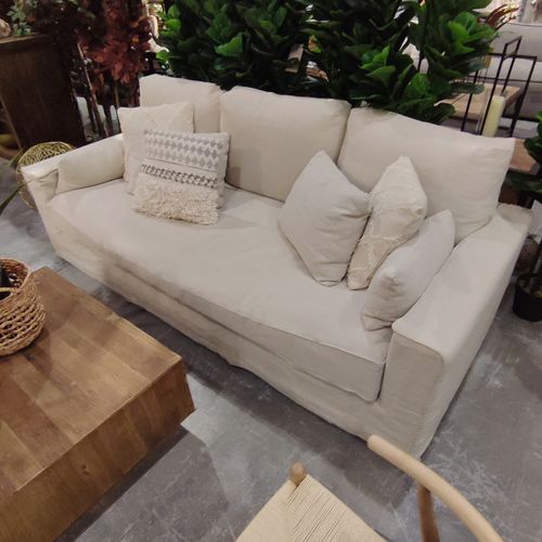 Sofá Brume  Beige 3 puestos