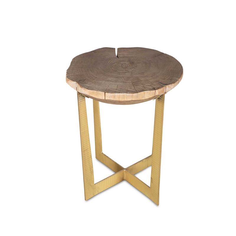 Mesita-tronco-oval-brass-66x56x56-cm