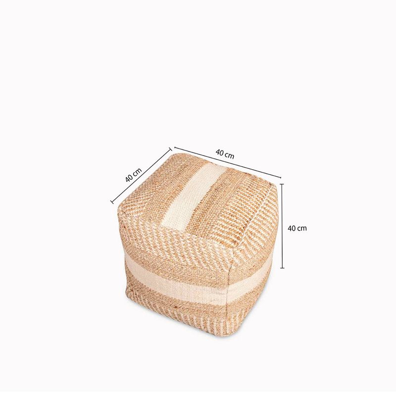 Puff-yute-lineas-beige-40x40cm