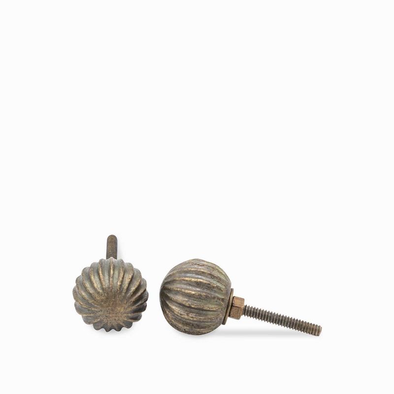 Pomo-esfera-rayas-negro-y-dorado-set-x-2
