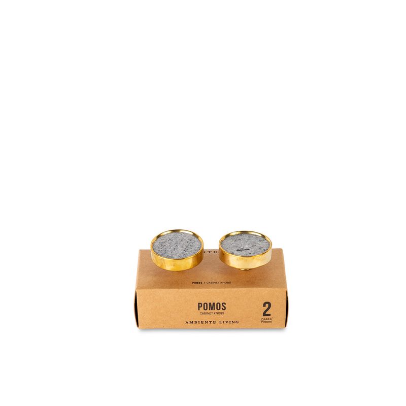 Pomo-marmol-gris-set-x-2