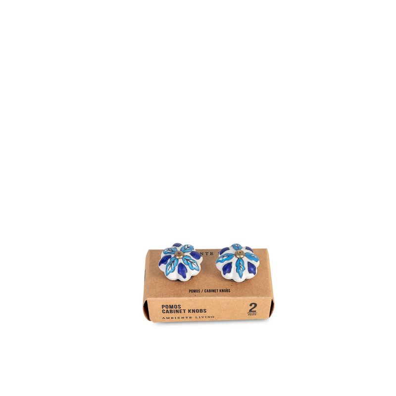 Pomo-hojas-azules-set-x-2