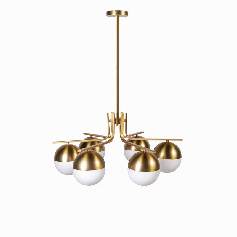 Lampara-Estrella-6-globos-Brass