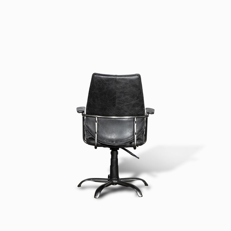 Silla-Cuero-Escritorio-negra