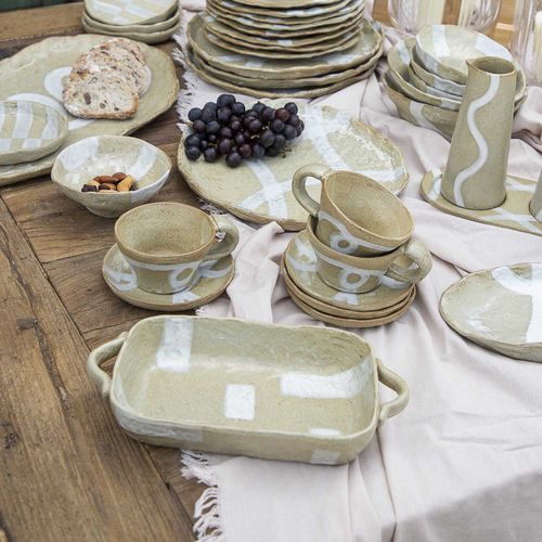 Pocillo y plato Caona setx4