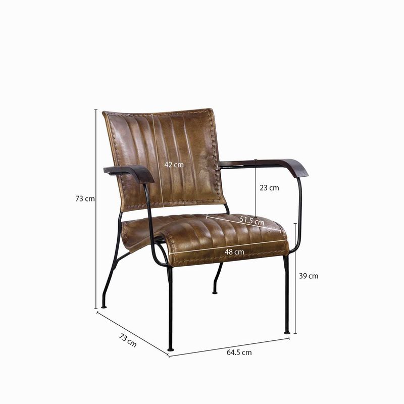 Silla-Rayas-en-hierro-y-cuero
