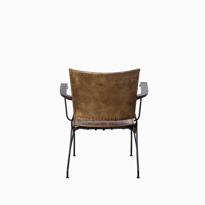 Silla-Rayas-en-hierro-y-cuero
