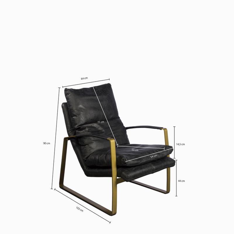 Silla-Rayo-Metal-Negro