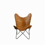 Silla-Mariposa--en-hierro-y-cuero-cafe