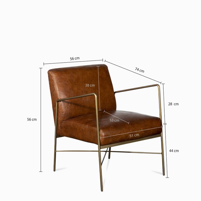 Silla-Iron-Cuero-Miel